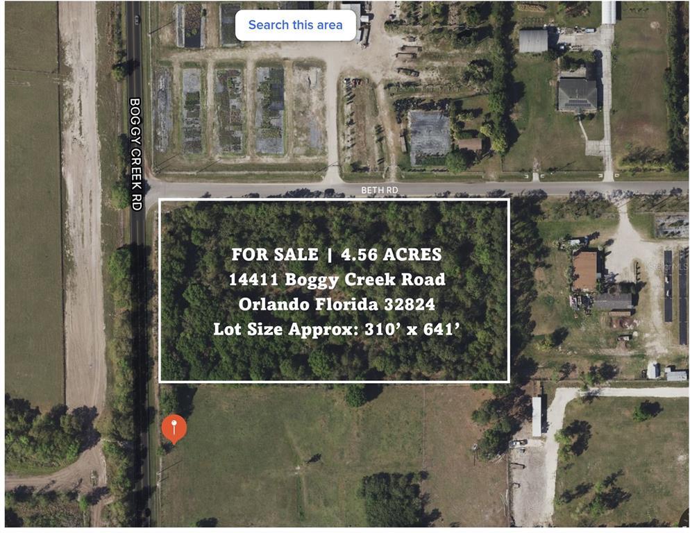 14411 BOGGY CREEK, ORLANDO, Land,  for sale, Natalie Amento, Florida Realty Investments